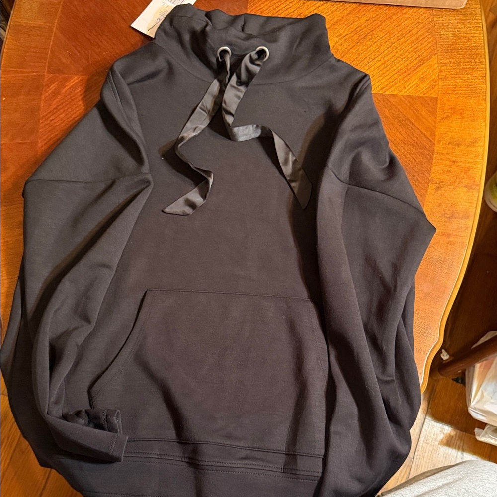 The Limited Charcoal Sweatshirt with Ribbon Drawstring